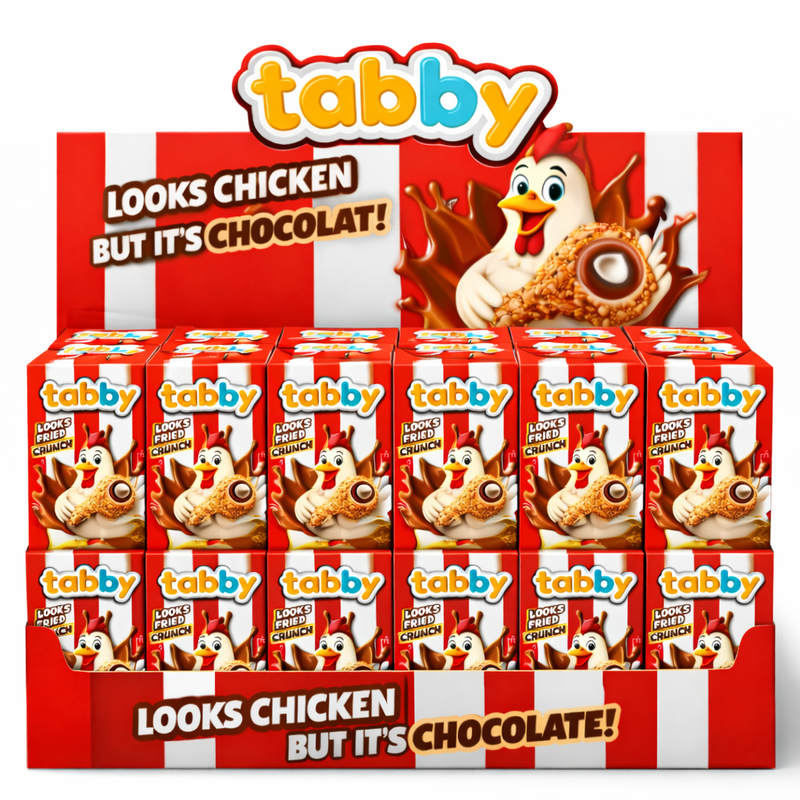 Tabby - Crunch Chocolate (Looks fried Chicken) 50g