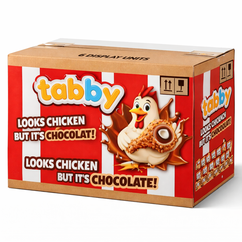 Tabby - Crunch Chocolate (Looks fried Chicken) 50g