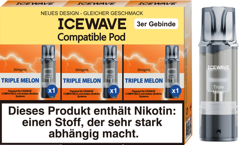 Icewave Pod - Triple Melon 3 Pods Icewave