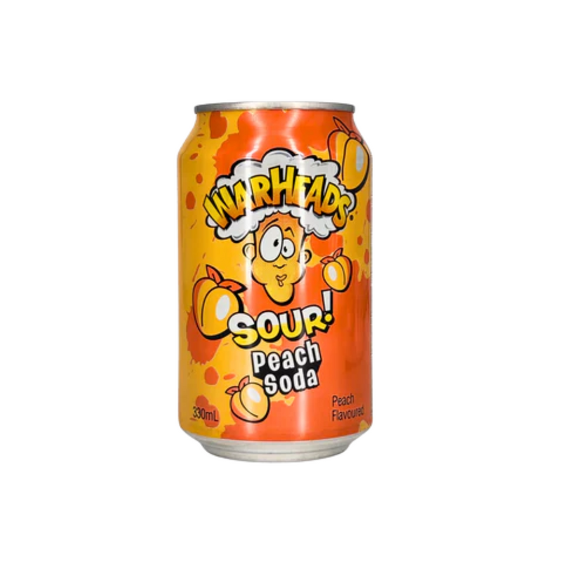 Warheads - Sour Peach Soda - 12 * 330 ml.