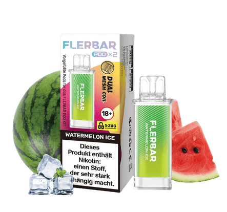 FLERBAR Pods - Watermelon Ice - 20mg - Smokey-Dealz