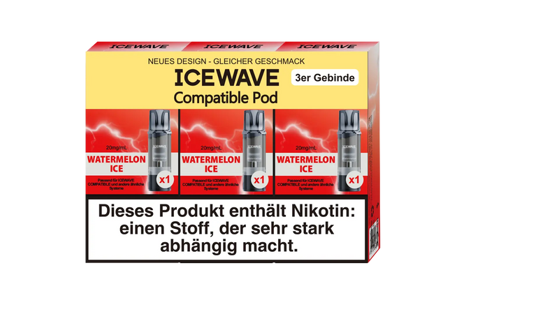 Icewave Pod - Watermelon Ice 3 Pods Icewave