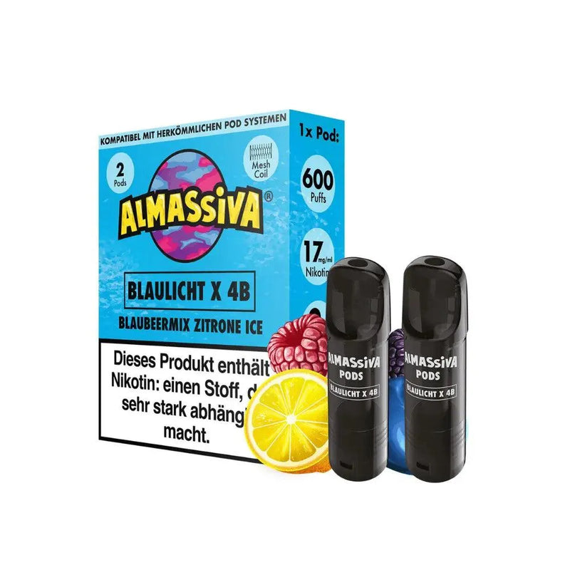 Al Massiva Pod - Blaulicht X 4B - 2 x 17 mg - Smokey-Dealz