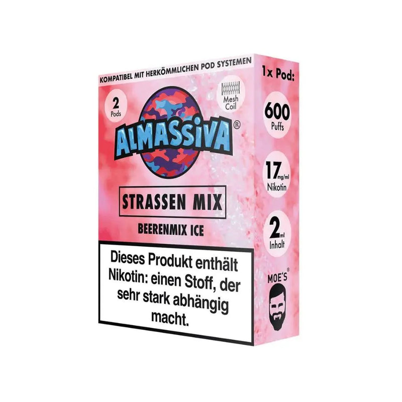Al Massiva Pod - Straßen Mix - 2 x 17 mg - Smokey-Dealz