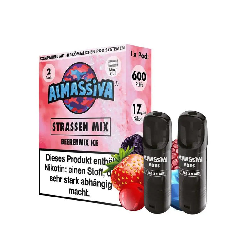Al Massiva Pod - Straßen Mix - 2 x 17 mg - Smokey-Dealz