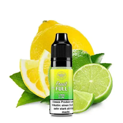 Dinner Lady Fruit Full Lemon & Lime Nikotinsalz E-Liquid vor frischen Zitronen und Limetten