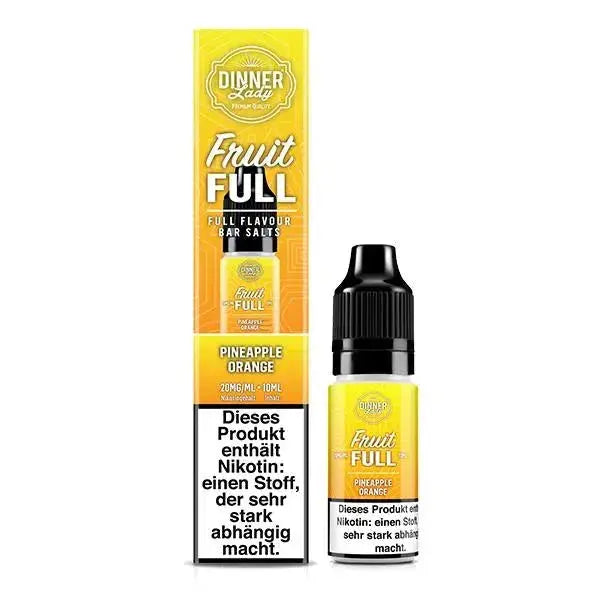 Dinner Lady Fruit Full Pineapple Orange Nikotinsalz 20mg 10ml Flasche mit Verpackung