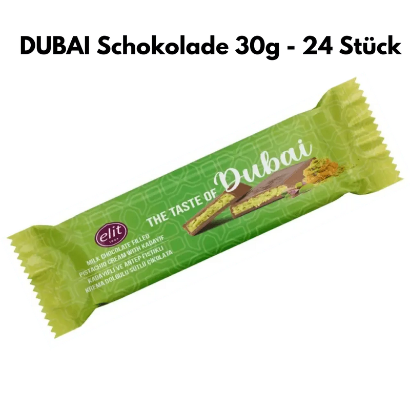 Dubai Schokolade 30 Gramm - 24 Riegel - Smokey-Dealz