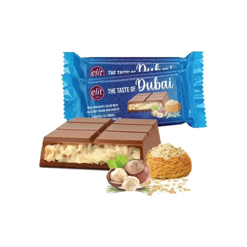 Dubai Schokolade Hazelnut Cream Edition - 90 Gramm - 12 Tafeln - Smokey-Dealz
