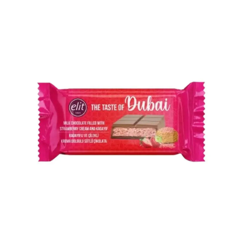 Dubai Schokolade Strawberry Cream Edition - 90 Gramm - 12 Tafeln - Smokey-Dealz