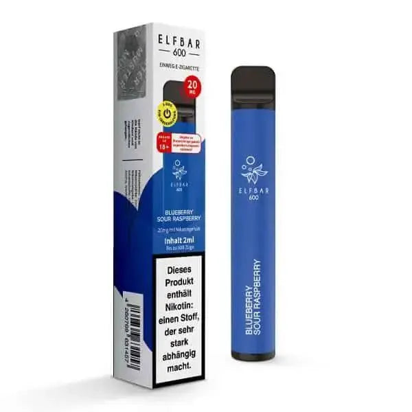 Elf Bar 600 - Blueberry Sour Raspberry - 20mg - Smokey-Dealz