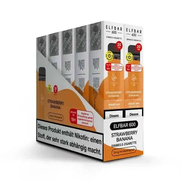 Elf Bar 600 - Strawberry Banana - 20mg - Smokey-Dealz