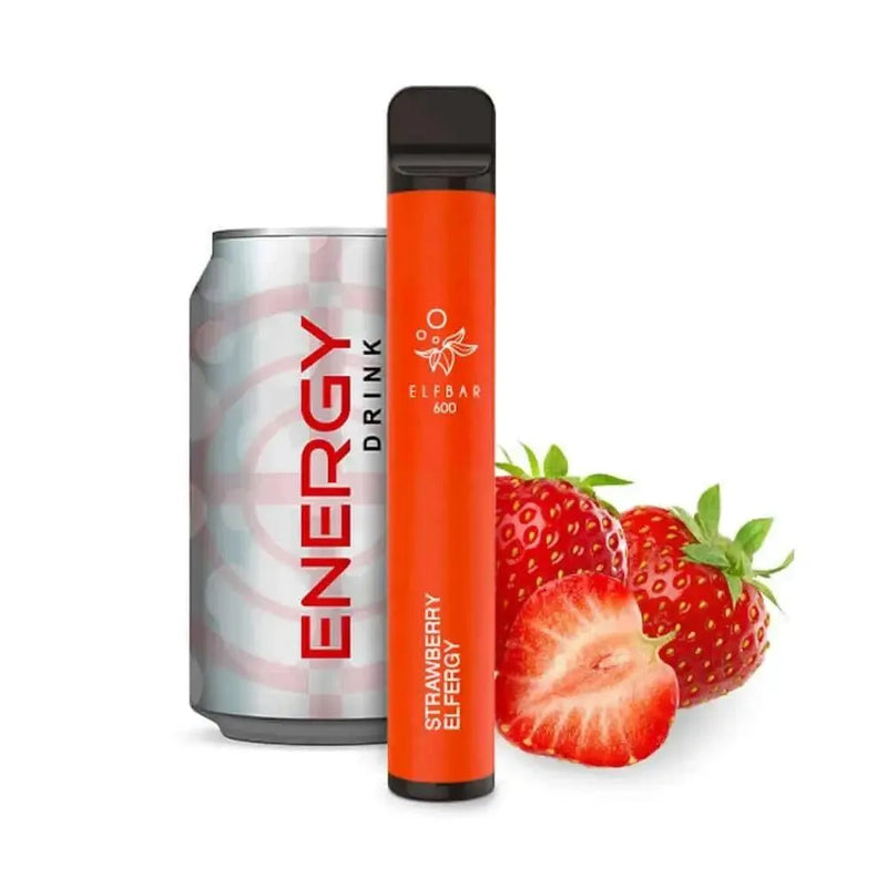 Elf Bar 600 - Strawberry Elfergy - 20mg - Smokey-Dealz