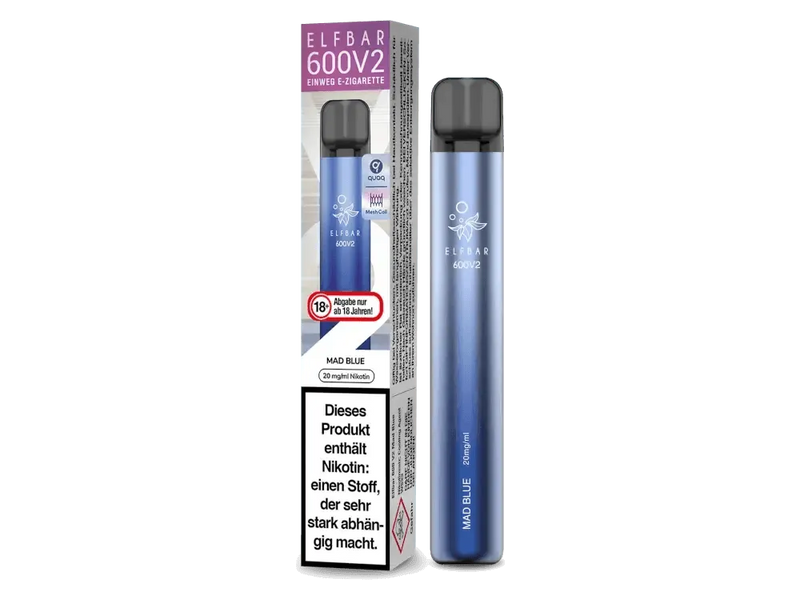 Elf Bar 600 v2 - 20mg - Mad Blue - Smokey-Dealz