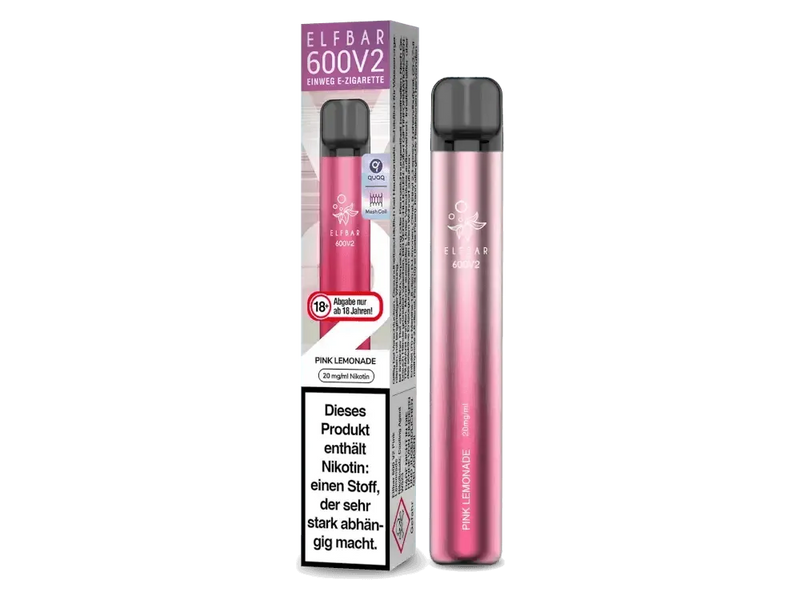 Elf Bar 600 v2 - 20mg - Pink Lemonade - Smokey-Dealz