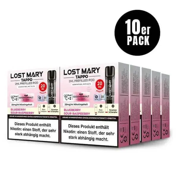 Elf Bar - Blueberry Sour Raspberry - Lost Mary - PODS 2x 20mg - Smokey-Dealz