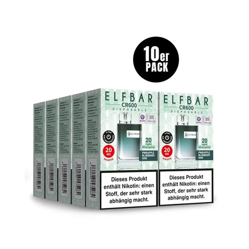 ELF Bar - Crystal CR600 - Pineapple Blueberry Kiwi - Smokey-Dealz