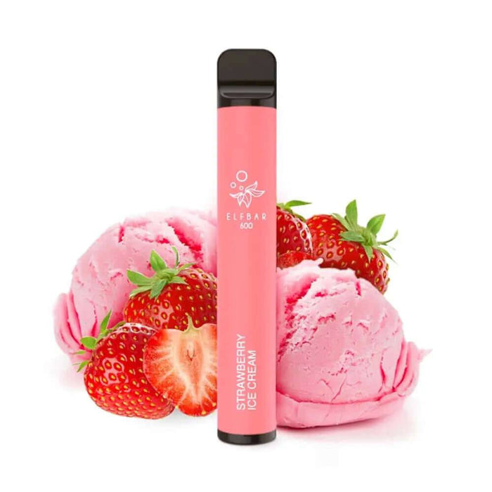 Elf Bar 600 - Strawberry Ice Cream - 20mg