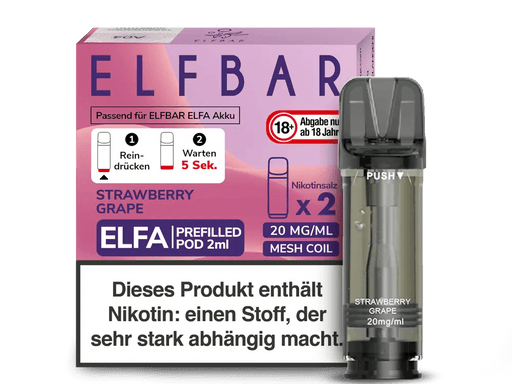 ELFA Pod - Strawberry Grape- 2x 20mg - Smokey-Dealz