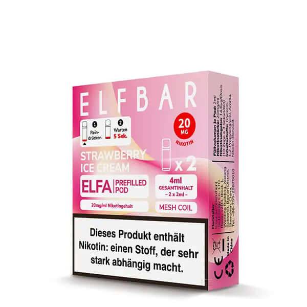 ELFA Pod - Strawberry Ice Cream - 2x 20mg - Smokey-Dealz