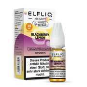 ELFLIQ Blackberry Lemon Nikotinsalz Liquid 10mg Nikotin 50PG/50VG in Verpackung