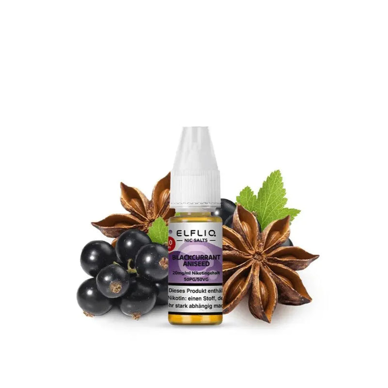 ElfBar - Elfliq Blackcurrant Aniseed nikotinsalz liquid - Smokey-Dealz