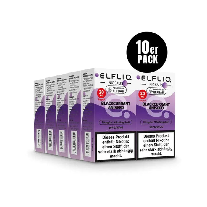 Elf Bar - Elfliq Blackcurrant Aniseed nikotinsalz liquid - Smokey-Dealz