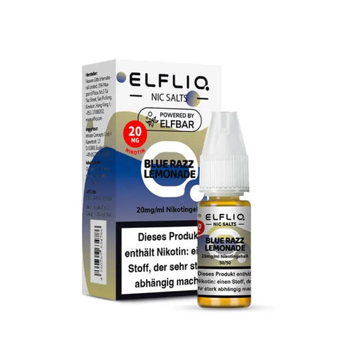 Elf Bar ElFLIQ Blue Razz Lemonade Nikotinsalz Liquid 20mg/ml mit Warnhinweis