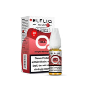 ELFLIQ Cola Nikotinsalz Liquid 20 mg/ml mit Warnhinweis auf Verpackung