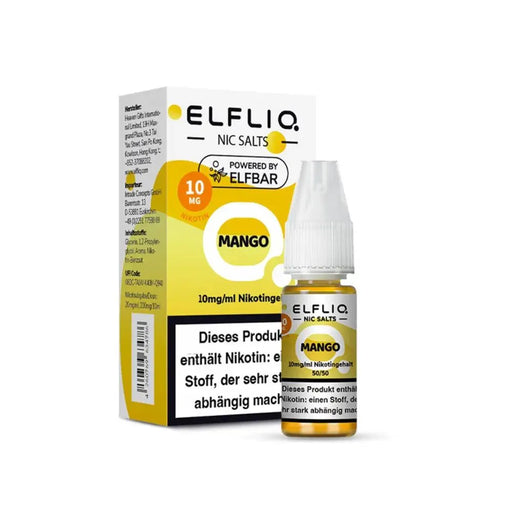 Elf Bar Elfliq Mango Nikotinsalz Liquid 10mg/ml mit Nikotin Warnhinweis