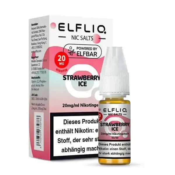 ElfBar - Elfliq Strawberry Ice nikotinsalz liquid - Smokey-Dealz