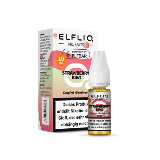 ELFLIQ Nikotinsalz Liquid Strawberry Kiwi 10 mg/ml mit Verpackung, Nikotingehalt 10 mg