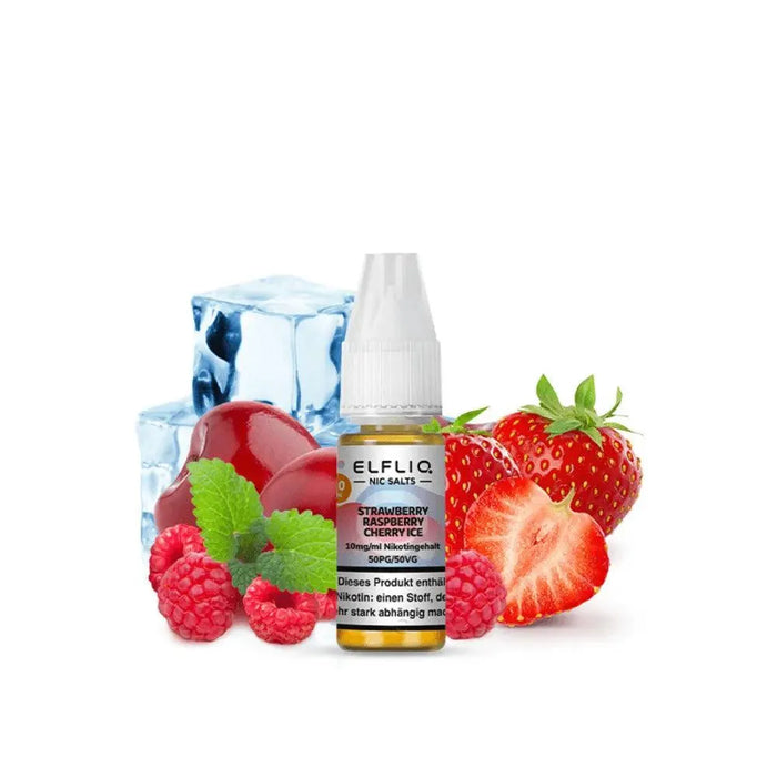 Elf Bar - Elfliq Strawberry Raspberry Cherry Ice nikotinsalz liquid - Smokey-Dealz