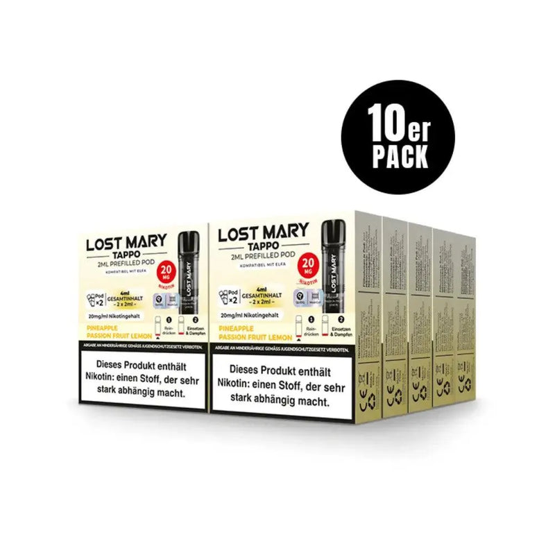 Elf Bar - Pineapple Passionfruit Lemon - Lost Mary - PODS 2x 20mg - Smokey-Dealz