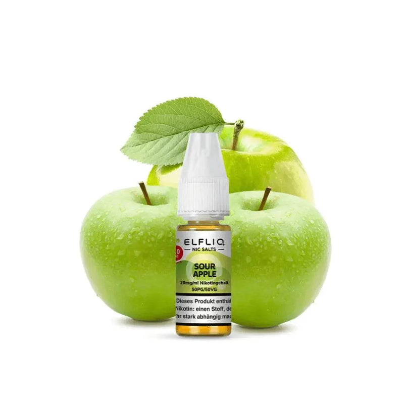 ElfBar Elfliq - Sour Apple nikotinsalz liquid - Smokey-Dealz