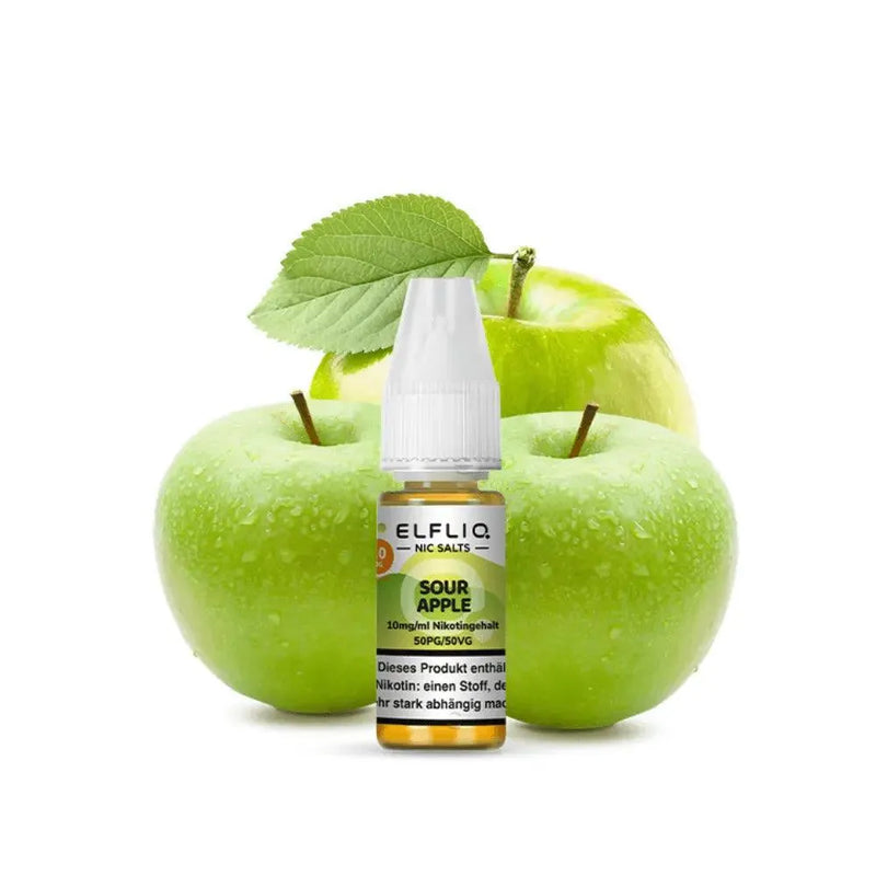 ElfBar Elfliq - Sour Apple nikotinsalz liquid - Smokey-Dealz