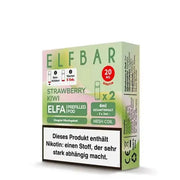 ELFBAR Strawberry Kiwi ELFA Prefilled Pod 20 mg Nikotin 2 x 2ml Mesh Coil Nachfüllprodukt