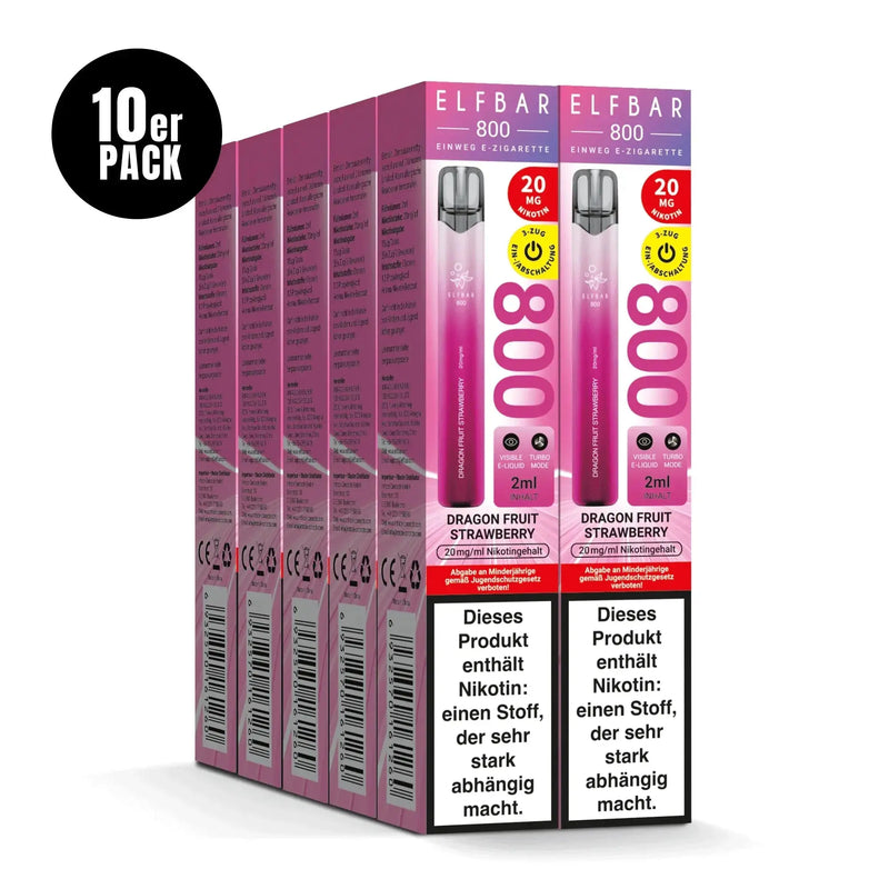 Elfbar 800 - Dragon Fruit Strawberry - Smokey-Dealz
