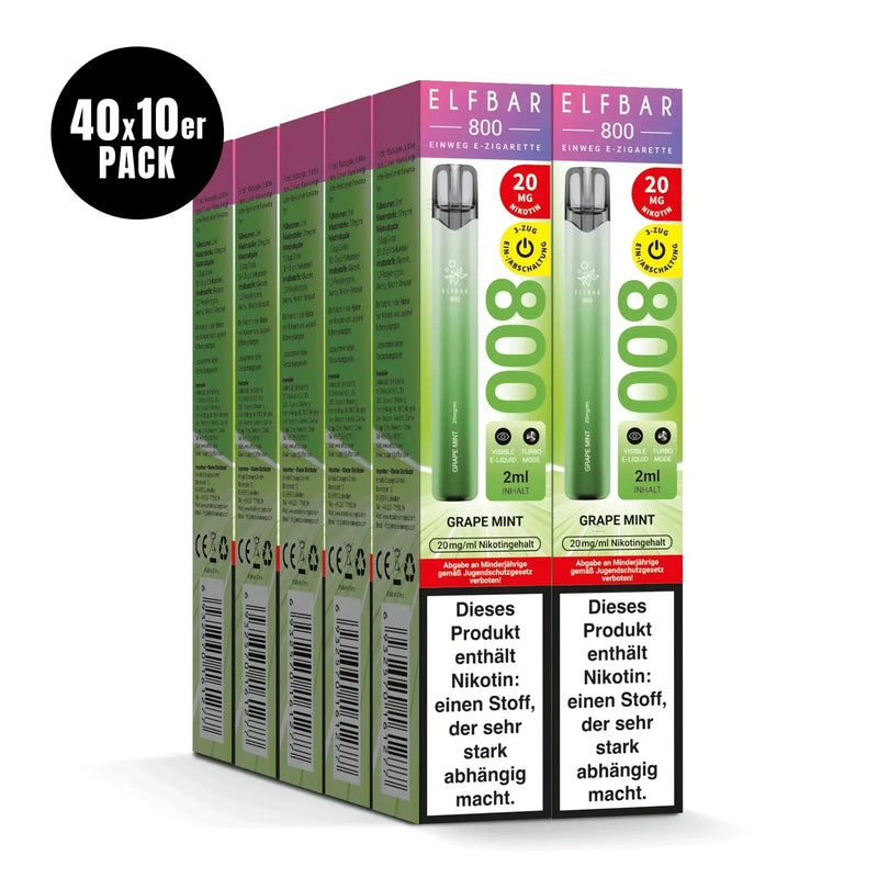 Elfbar 800 - Grape Mint - Smokey-Dealz