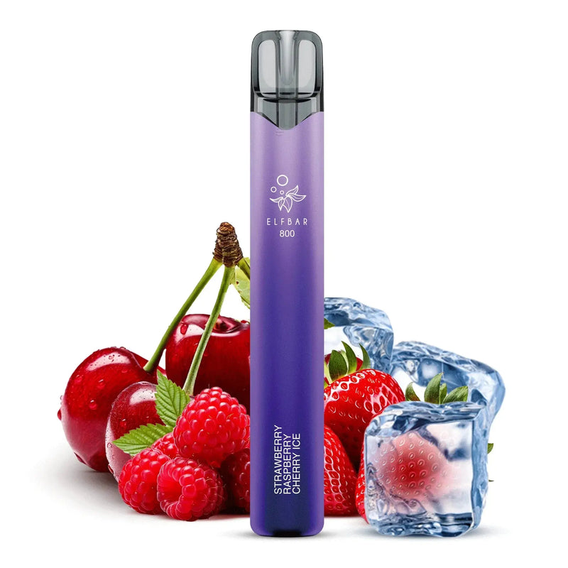 Elfbar 800 - Strawberry Raspberry Cherry Ice - Smokey-Dealz