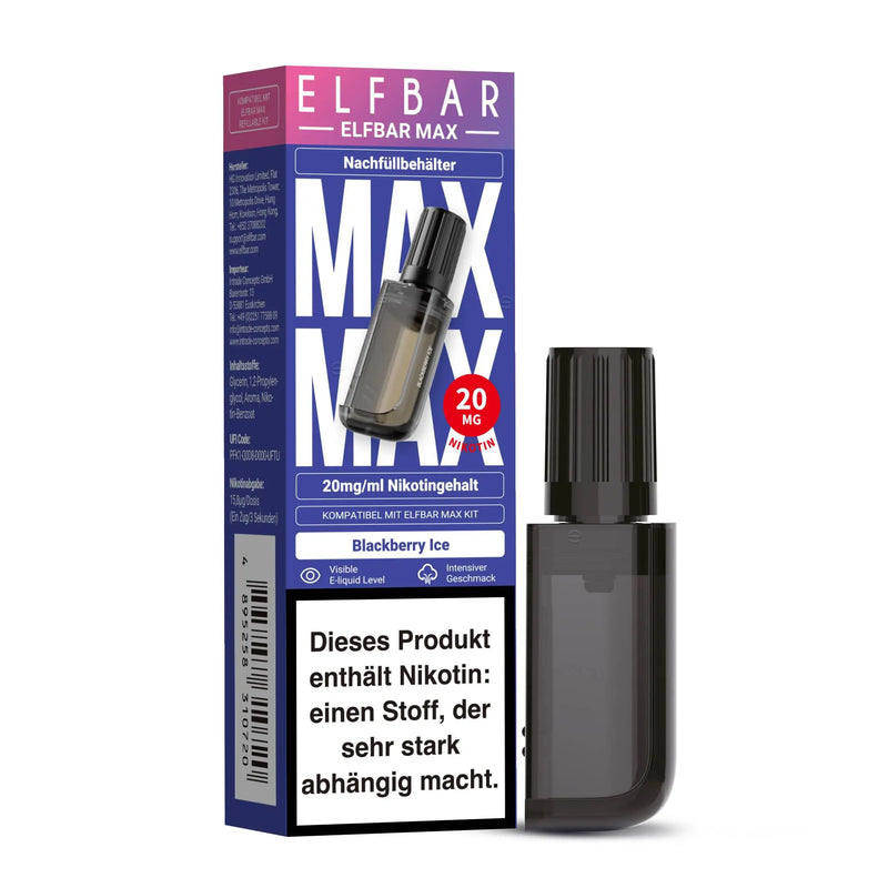 Elfbar Max Pod - Blackberry Ice 20mg Nikotingehalt ELFBAR