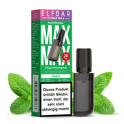 Elfbar Max Nachfüllbehälter Menthol 20 mg Nikotin, E-Liquid mit sichtbarem Füllstand und intensivem Geschmack