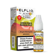 ElfBar - Elfliq Lemon Peach Passionfruit nikotinsalz liquid ELFBAR