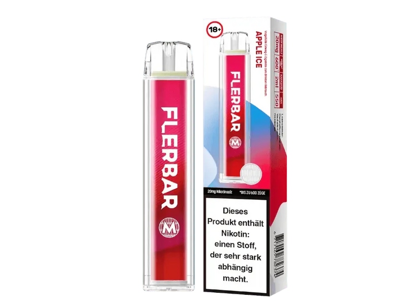 Flerbar 600 - 20mg - Apple Ice - Smokey-Dealz