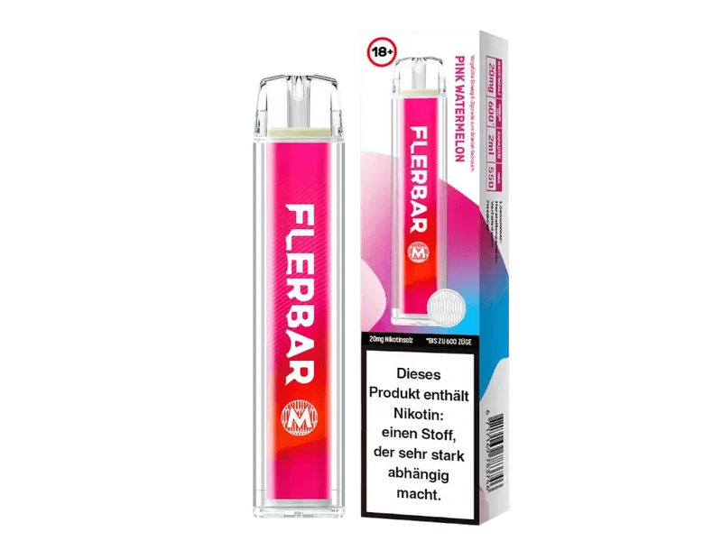 Flerbar 600 - 20mg - Pink Watermelon - Smokey-Dealz