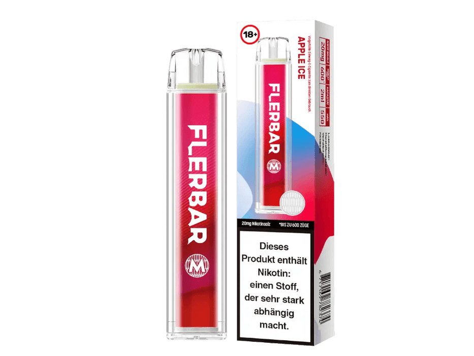 Flerbar 600 - 20mg - Apple Ice - Smokey-Dealz