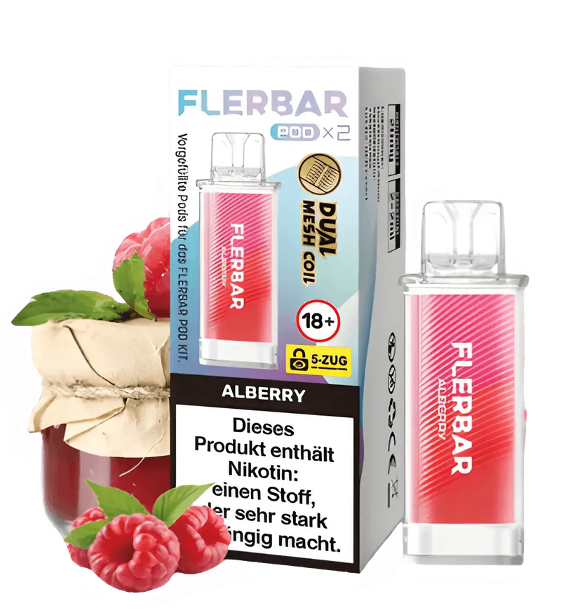 FLERBAR Pods - Alberry - 20mg - Smokey-Dealz