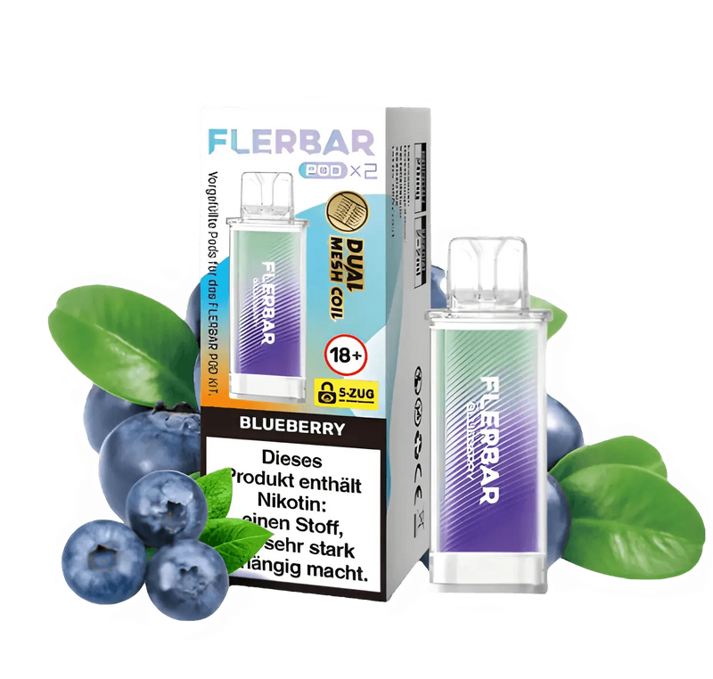 FLERBAR Pods - Blueberry - 20mg - Smokey-Dealz