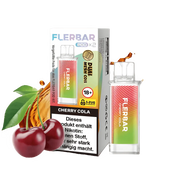 Flerbar Pods Cherry Cola 20mg Nikotin Dual Mesh Coil E-Zigarette mit Kirschen und Cola
