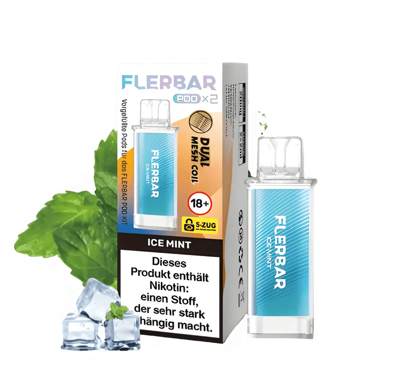 FLERBAR Pods - Ice Mint - 20mg - Smokey-Dealz